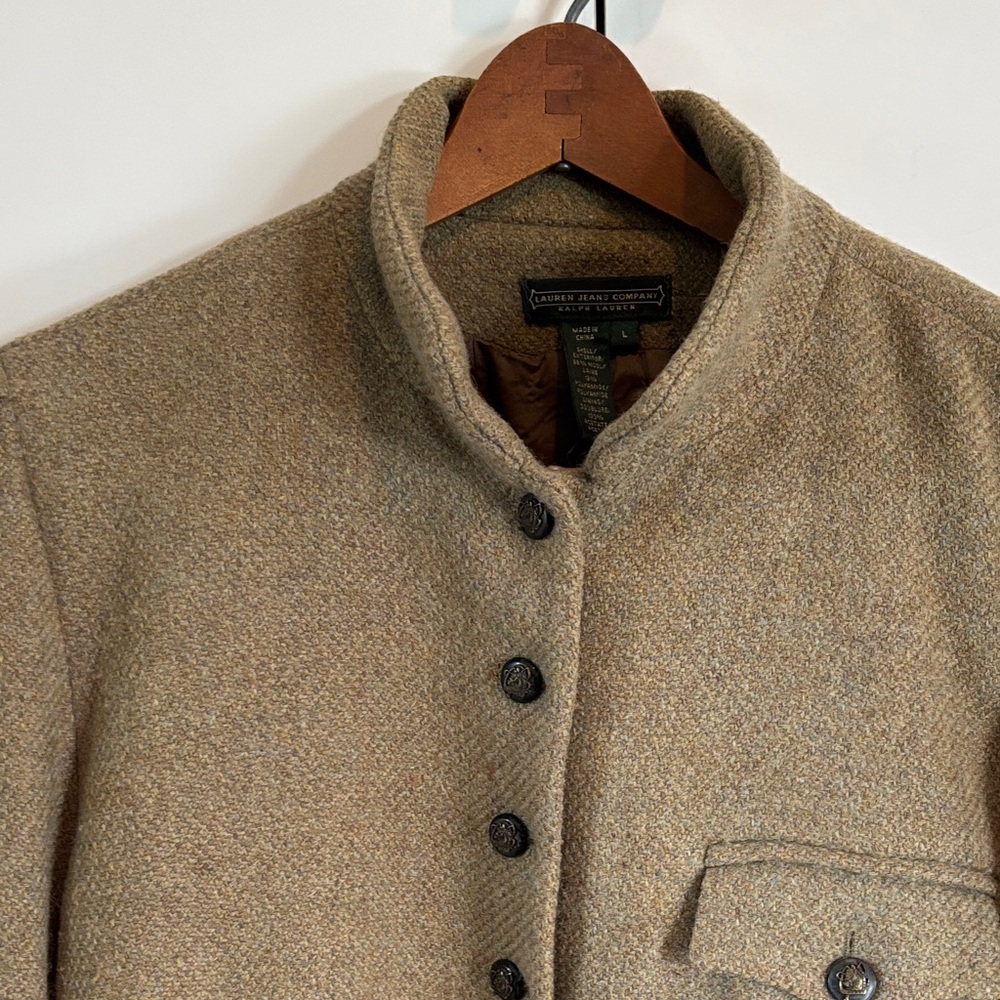 Ralph Lauren Olive Wool Jacket - Picture 3 of 10